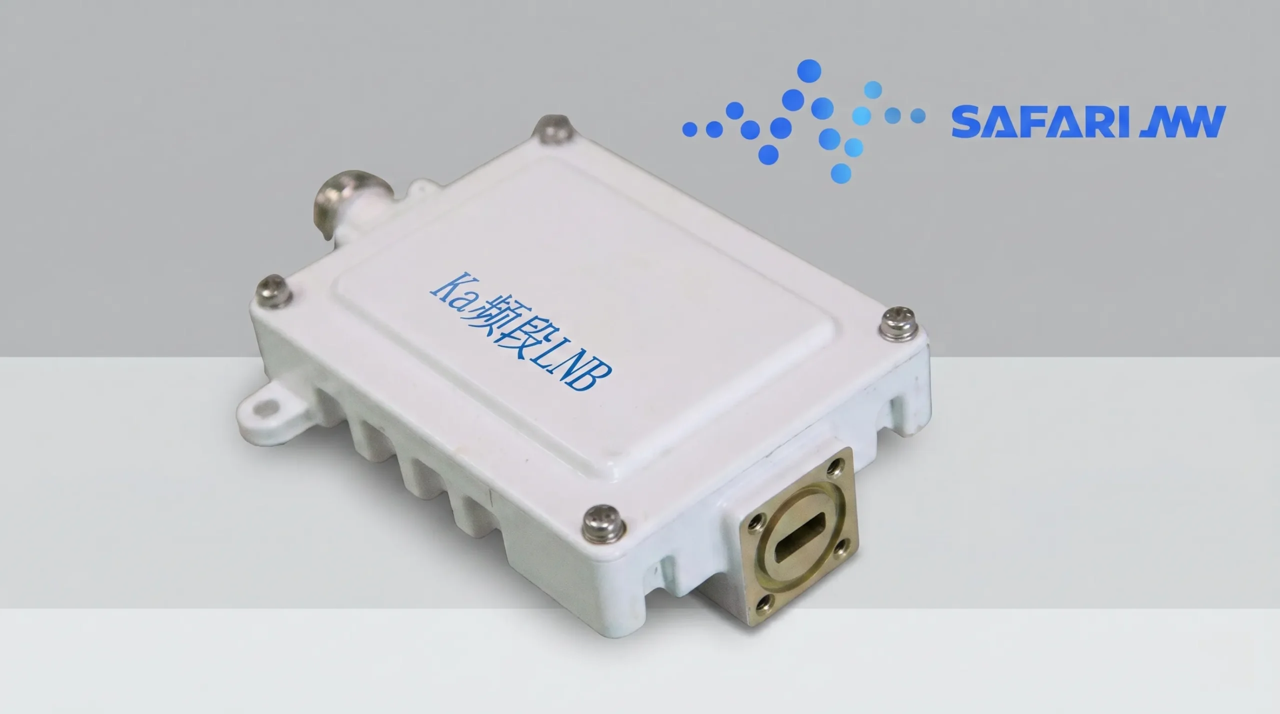 LNB mounted on a satellite dish