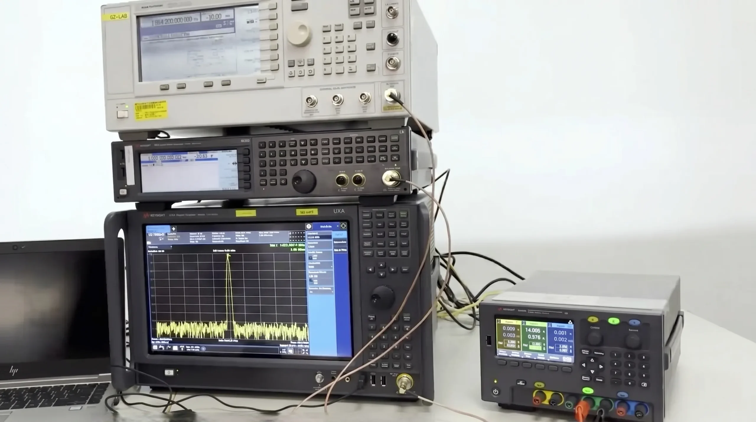 Accurate BUC power measurement setup with spectrum analyzer